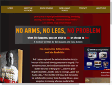 Tablet Screenshot of noarmsnolegsnoproblem.com